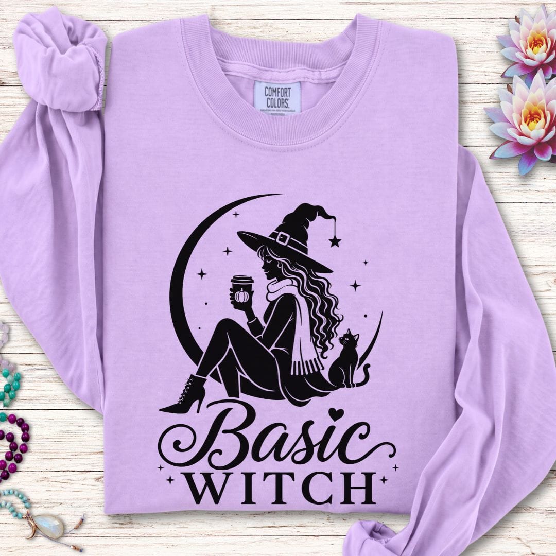 Basic Witch Long Sleeve Tee Orchid