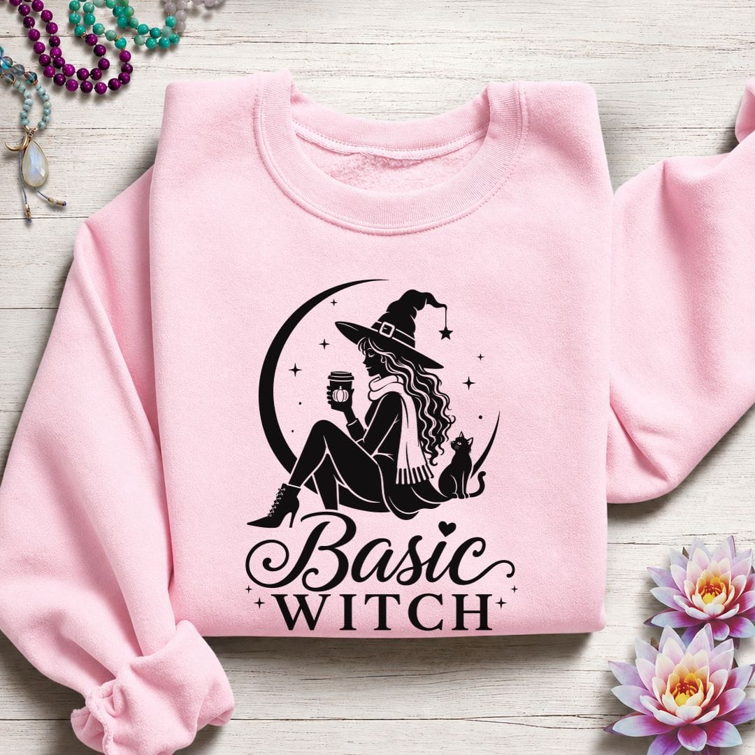 Basic Witch Sweatshirt Light Pink