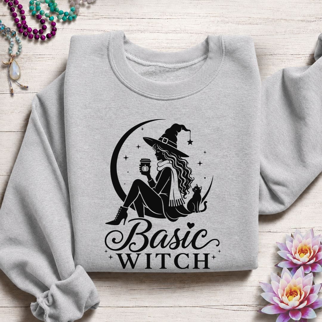 Basic Witch Sweatshirt Sport Grey