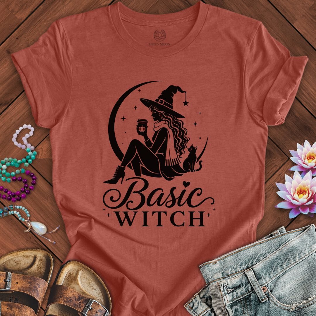 Basic Witch Tee Heather Clay