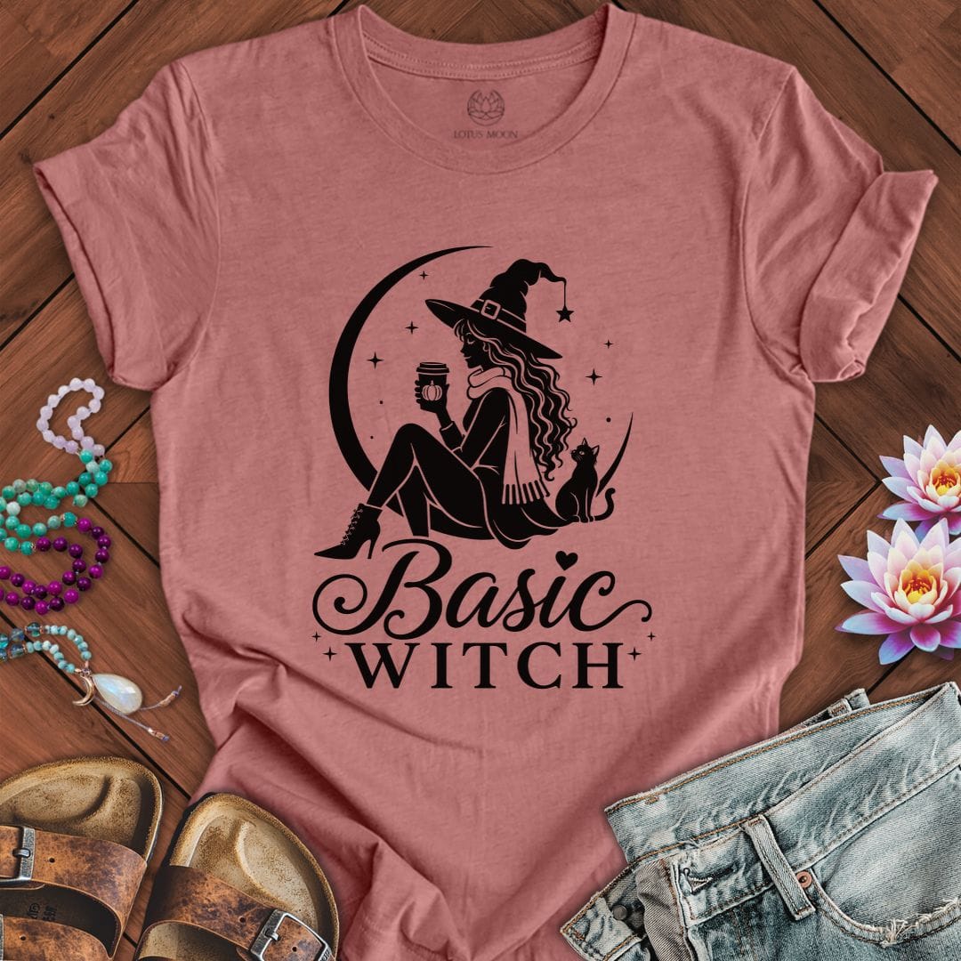 Basic Witch Tee Heather Mauve
