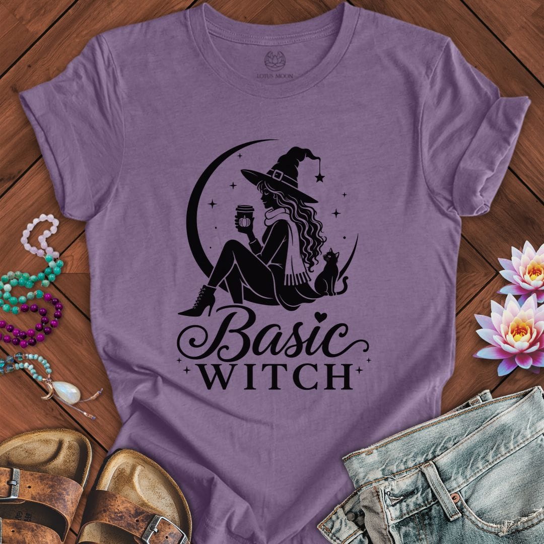 Basic Witch Tee Heather Purple