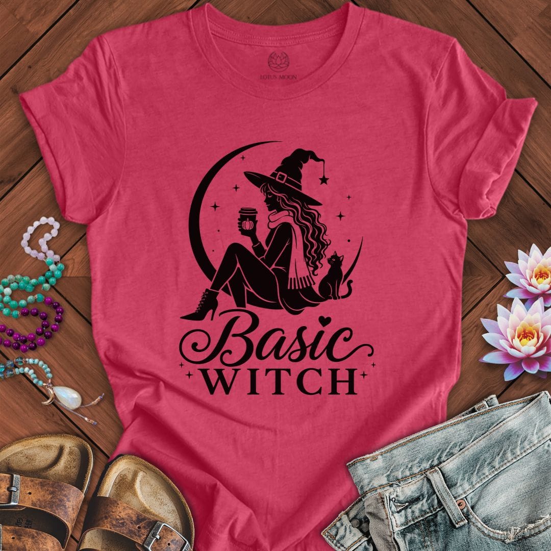 Basic Witch Tee Heather Raspberry
