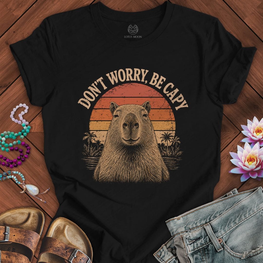 Printify T-Shirt Be Capy Tee Black Heather / S