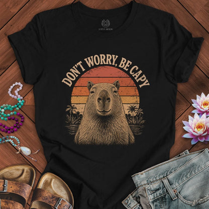 Printify T-Shirt Be Capy Tee Black Heather / S