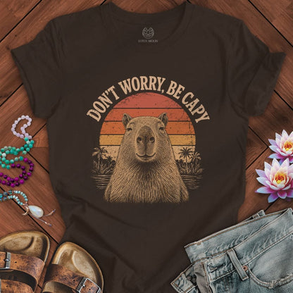 Printify T-Shirt Be Capy Tee Brown / S
