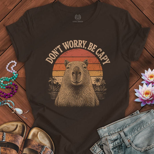 Printify T-Shirt Be Capy Tee Brown / S