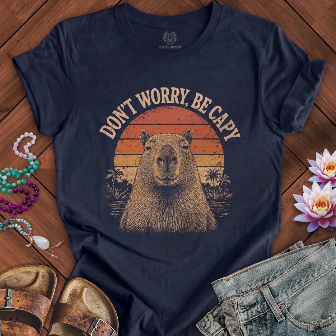 Printify T-Shirt Be Capy Tee Heather Midnight Navy / S