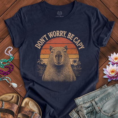 Printify T-Shirt Be Capy Tee Heather Midnight Navy / S