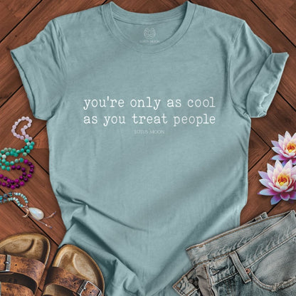 Be Cool Tee Heather Blue Lagoon