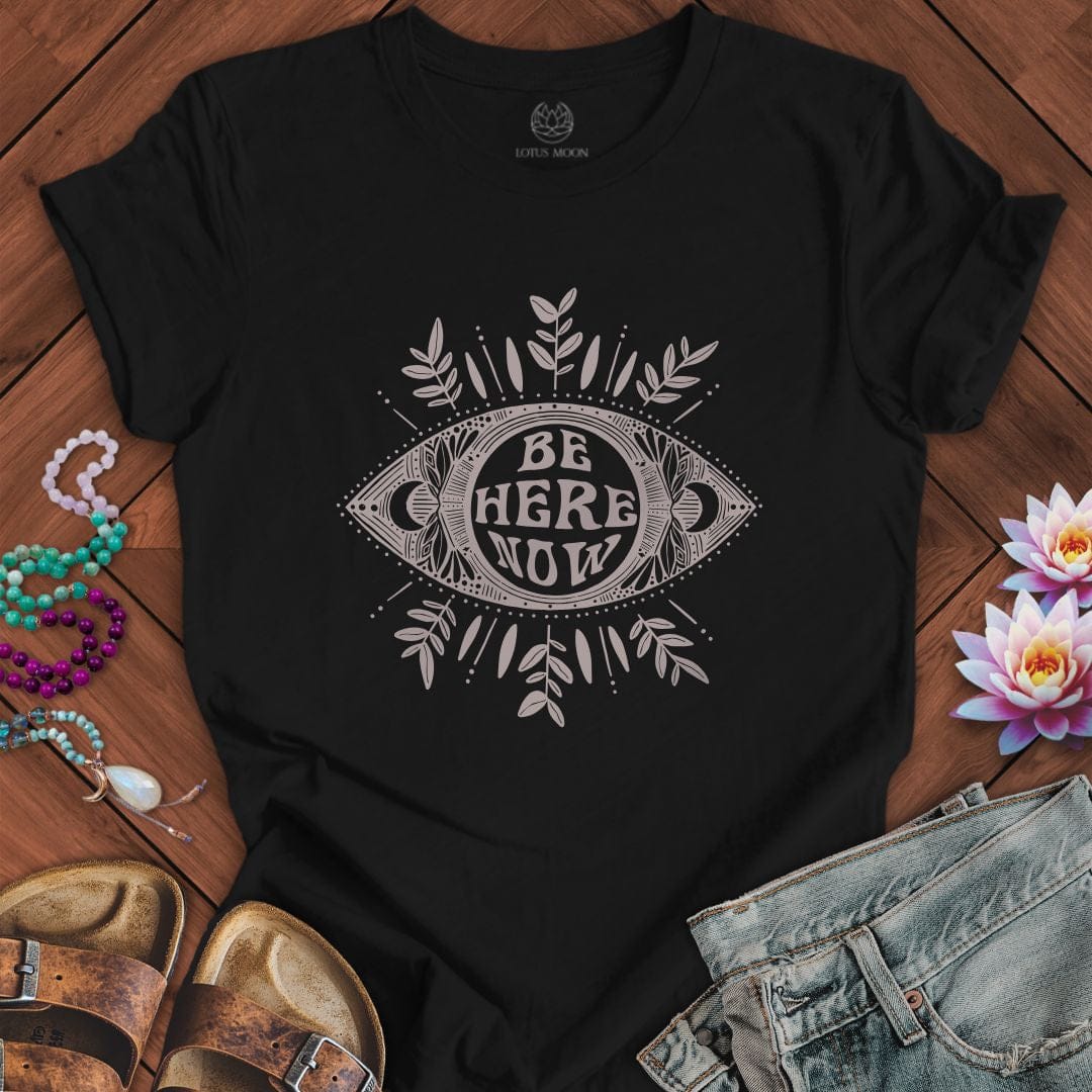 Be Here Now Tee Black Heather