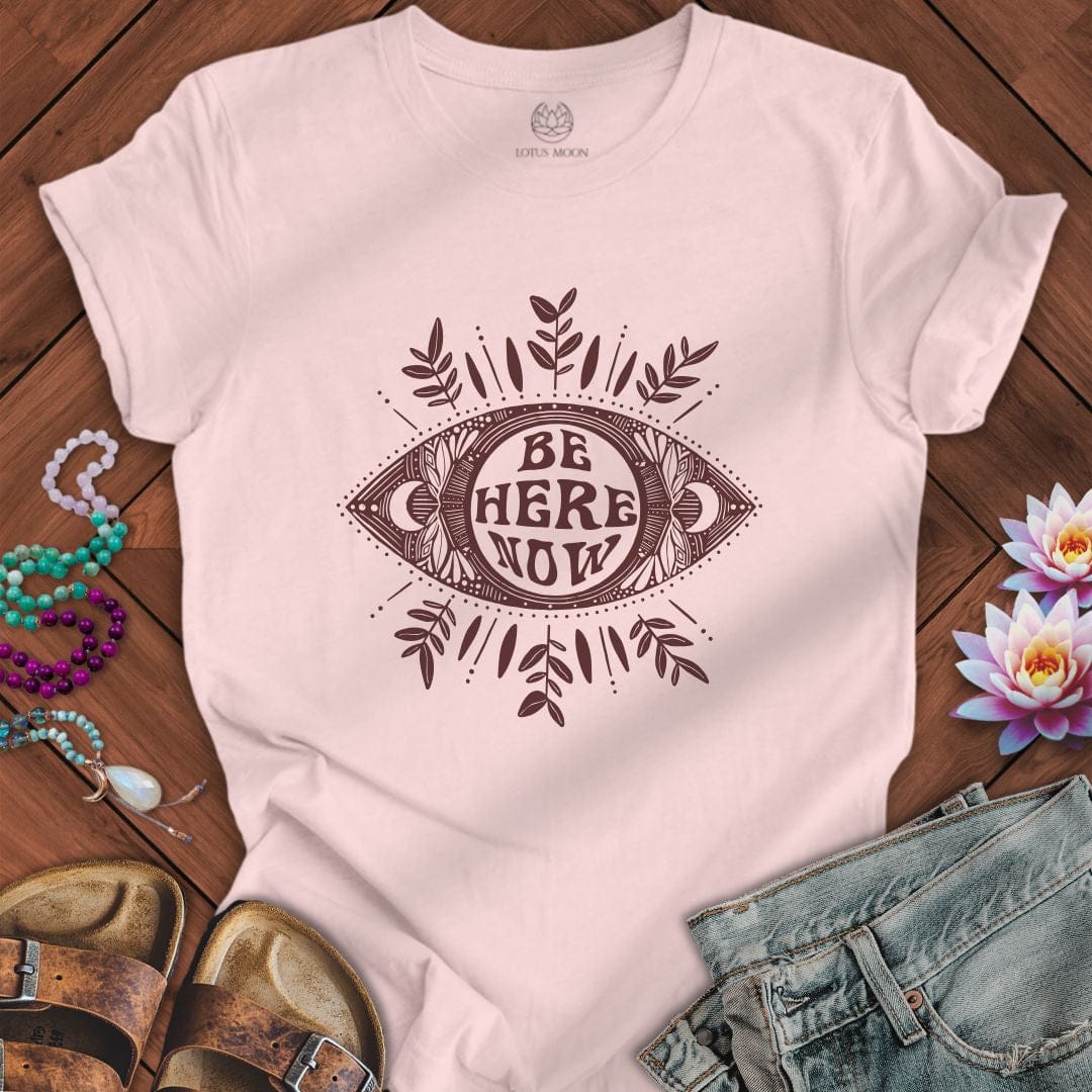 Be Here Now Tee Soft Pink