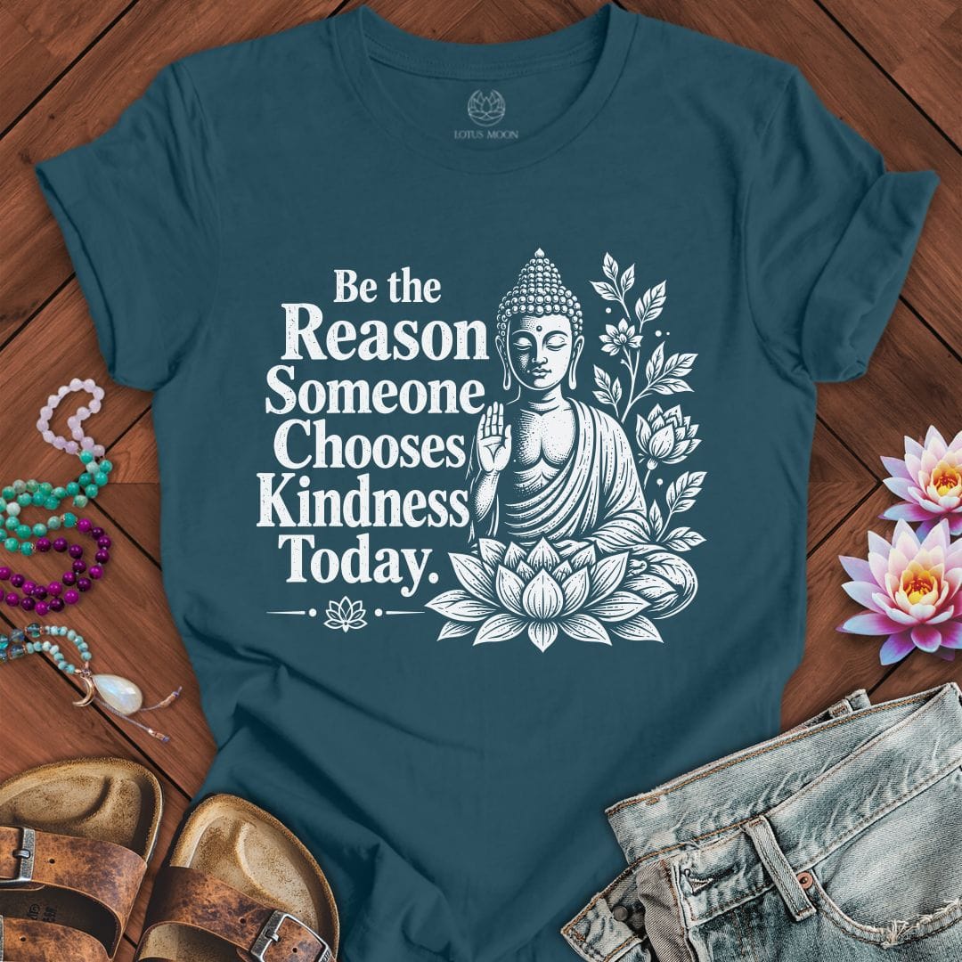 Printify T-Shirt Be The Reason Tee Deep Teal / S