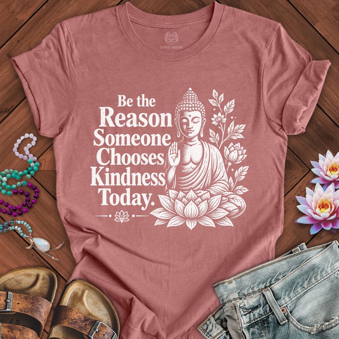 Printify T-Shirt Be The Reason Tee Heather Mauve / S