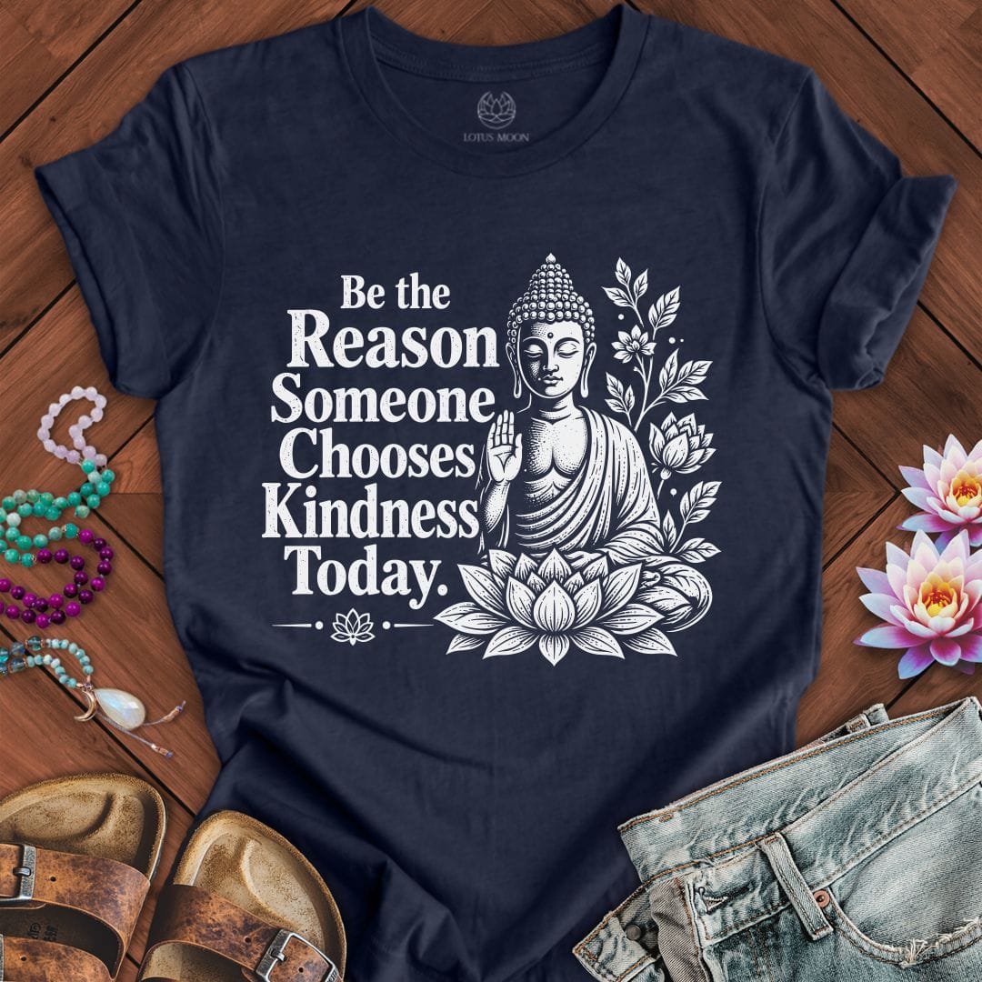 Printify T-Shirt Be The Reason Tee Heather Midnight Navy / S