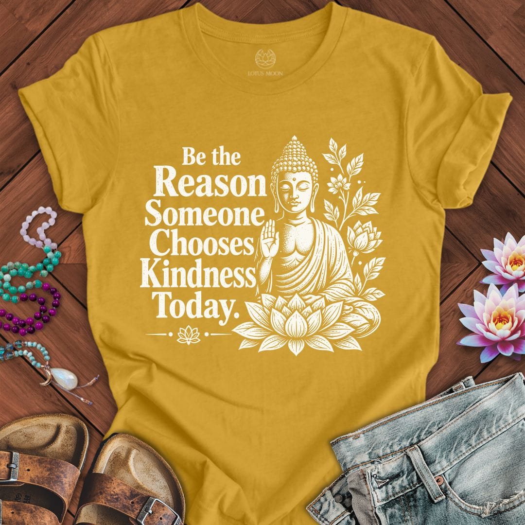 Printify T-Shirt Be The Reason Tee Heather Mustard / S