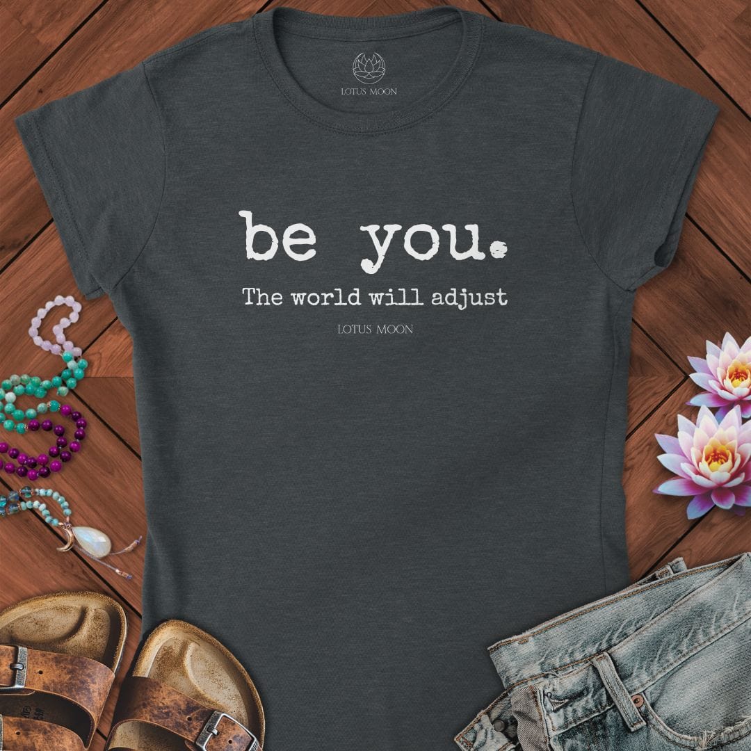 Be You Fitted Tee Dark Heather