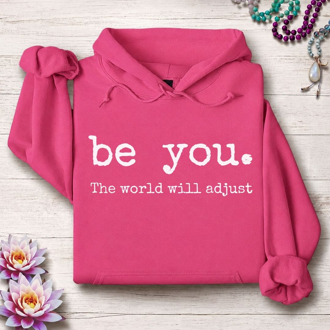 Printify Hoodie Be You Hoodie Heliconia / S