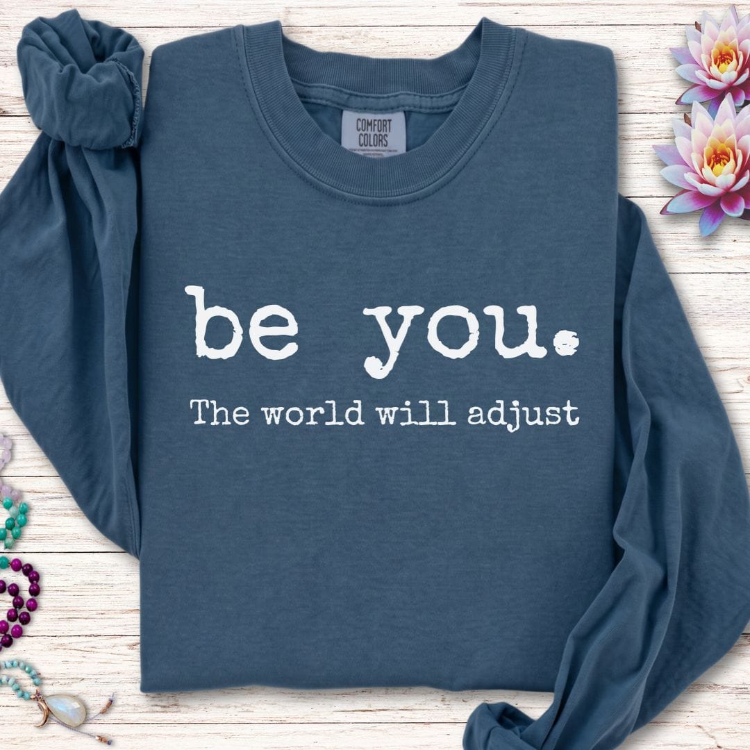 Printify Long-sleeve Be You Long Sleeve Tee Midnight / S