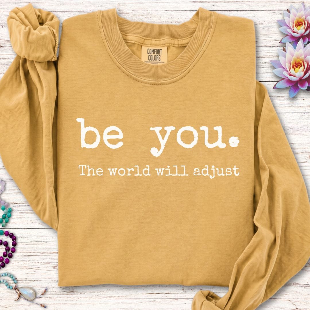 Printify Long-sleeve Be You Long Sleeve Tee Mustard / S