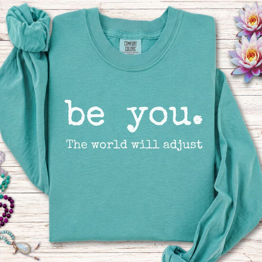 Be You Long Sleeve Tee Seafoam