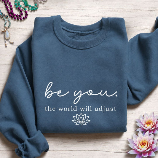 Be You Lotus Sweatshirt Indigo Blue