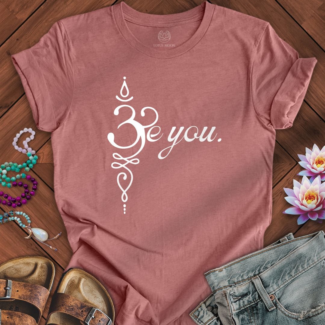 Be You Om Tee Heather Mauve