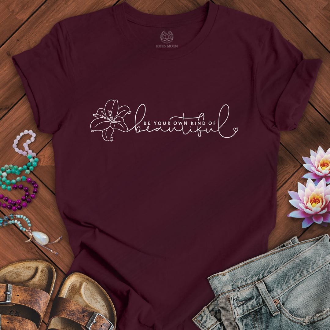 Be Your Own Beautiful Tee Maroon
