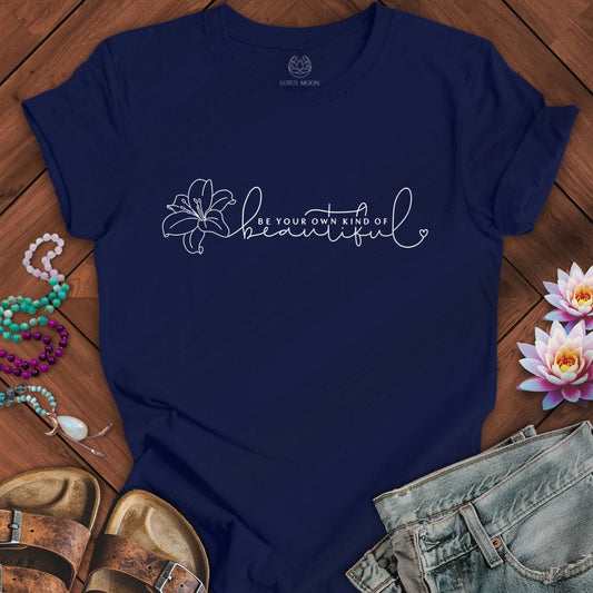 Be Your Own Beautiful Tee Navy