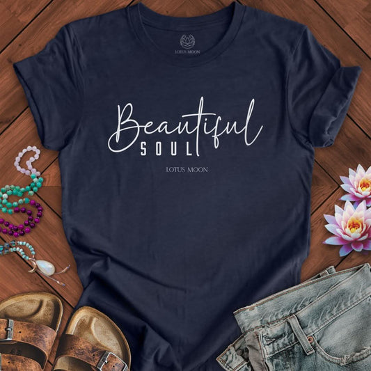 Beautiful Soul Tee Heather Midnight Navy