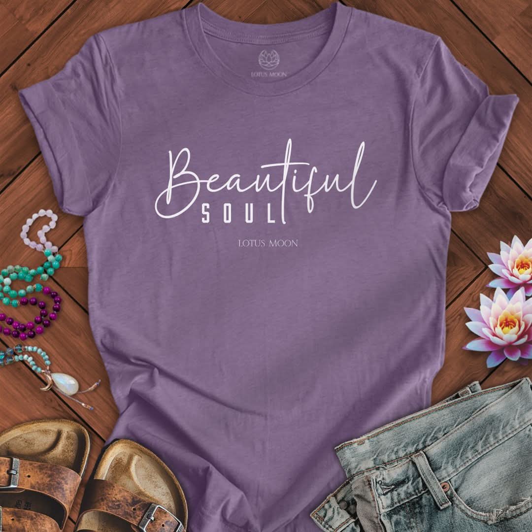 Beautiful Soul Tee Heather Purple