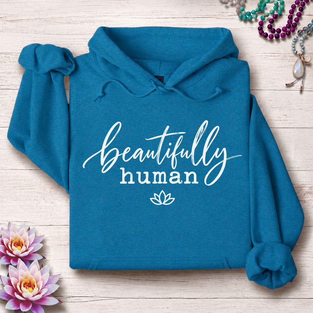 Beautifully Human Hoodie Antique Sapphire