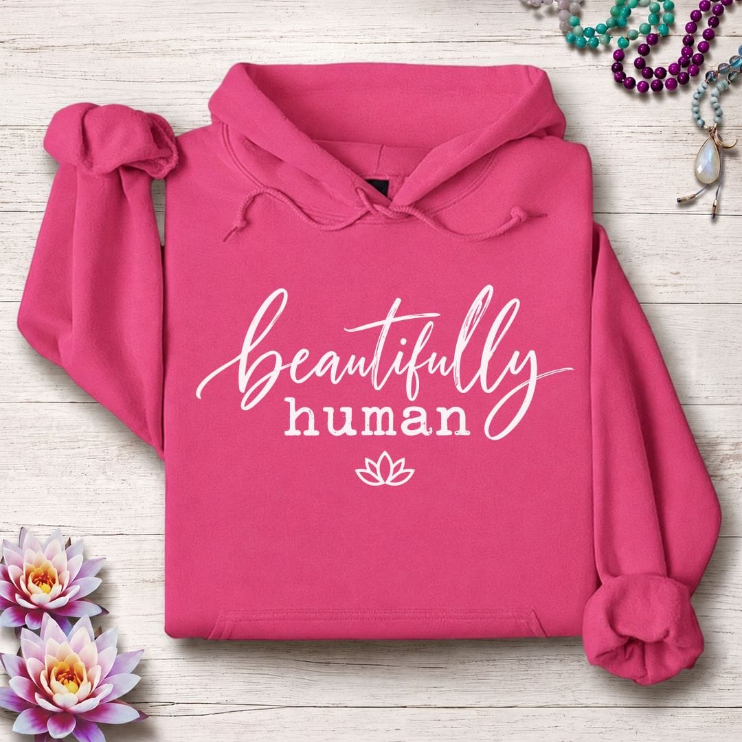 Beautifully Human Hoodie Heliconia