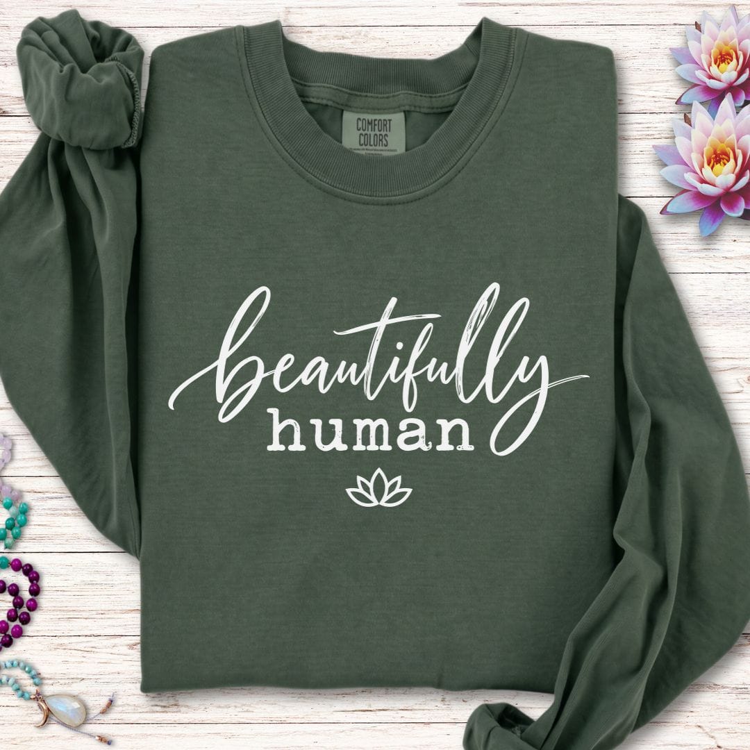 Beautifully Human Long Sleeve Tee Hemp