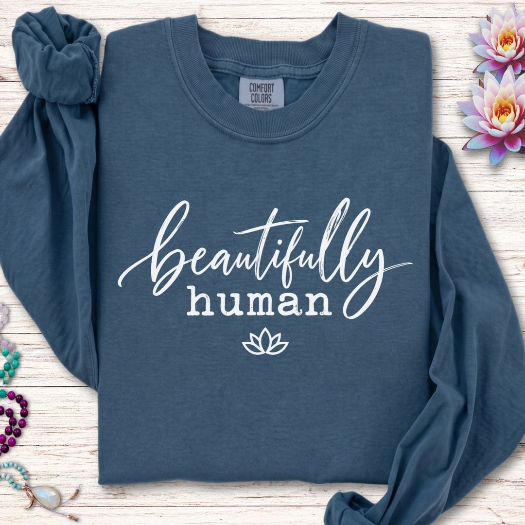 Beautifully Human Long Sleeve Tee Midnight