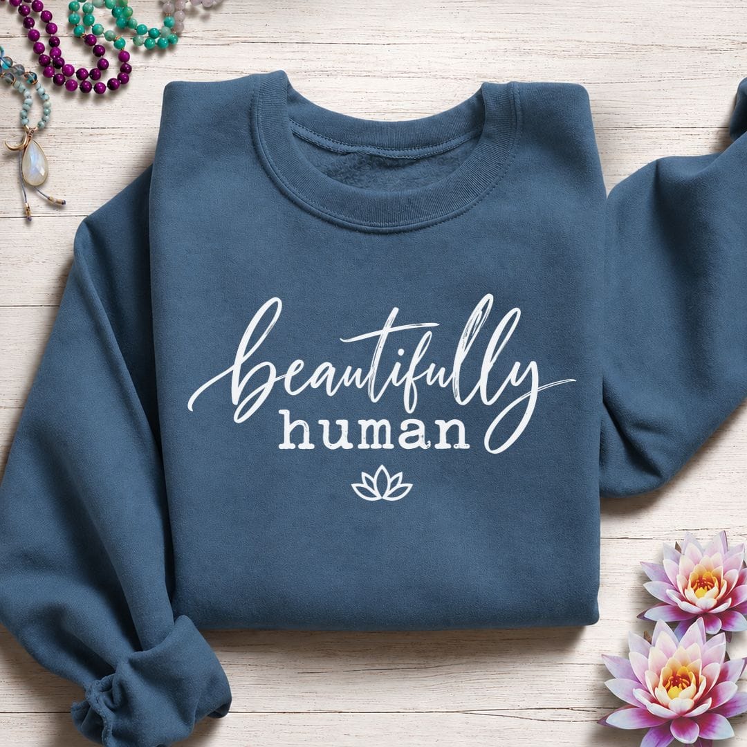 Beautifully Human Sweatshirt Indigo Blue