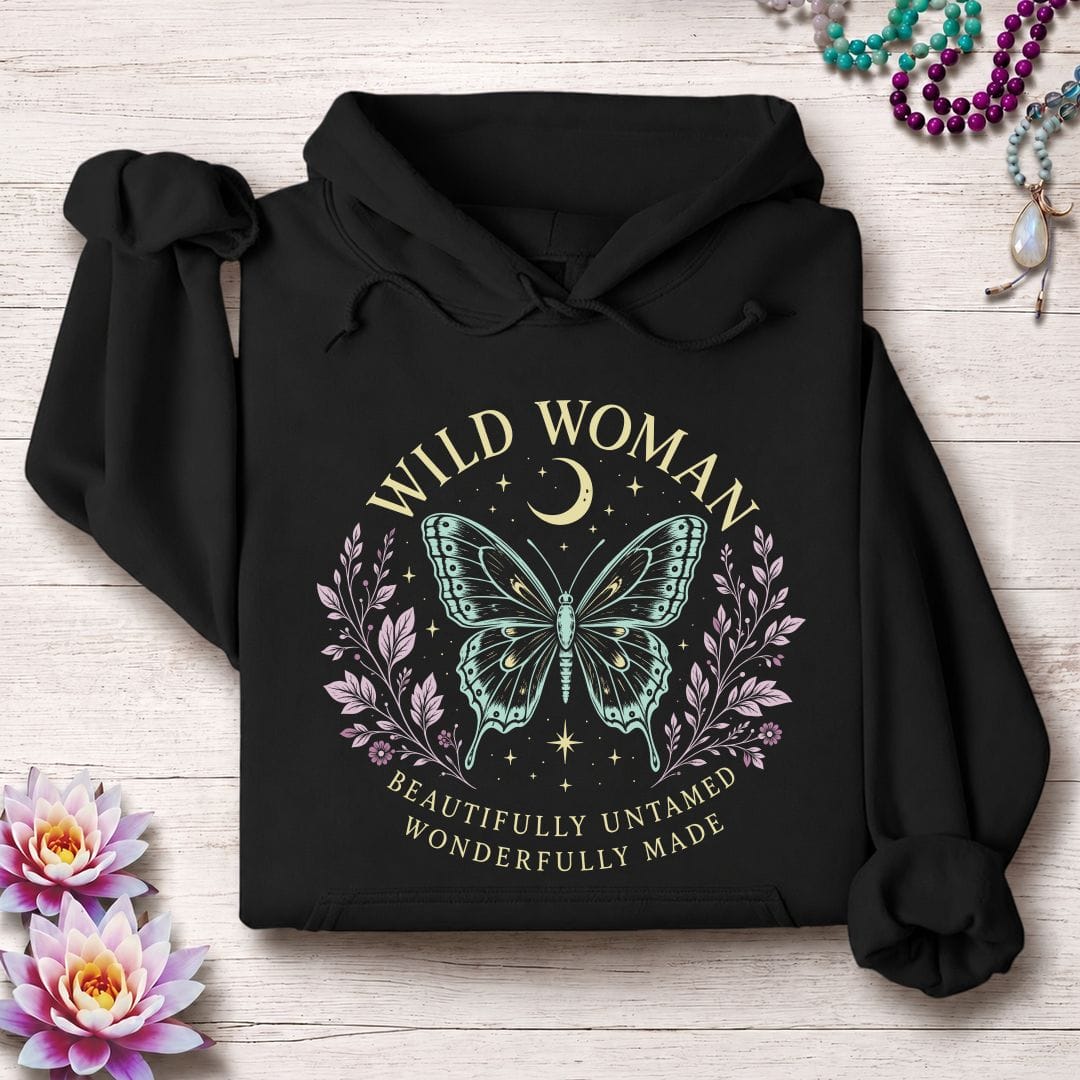 Beautifully Untamed Hoodie Black