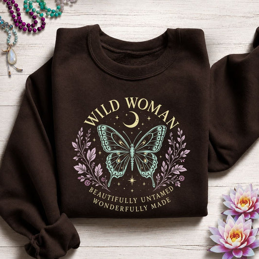 Beautifully Untamed Sweatshirt Dark Chocolate