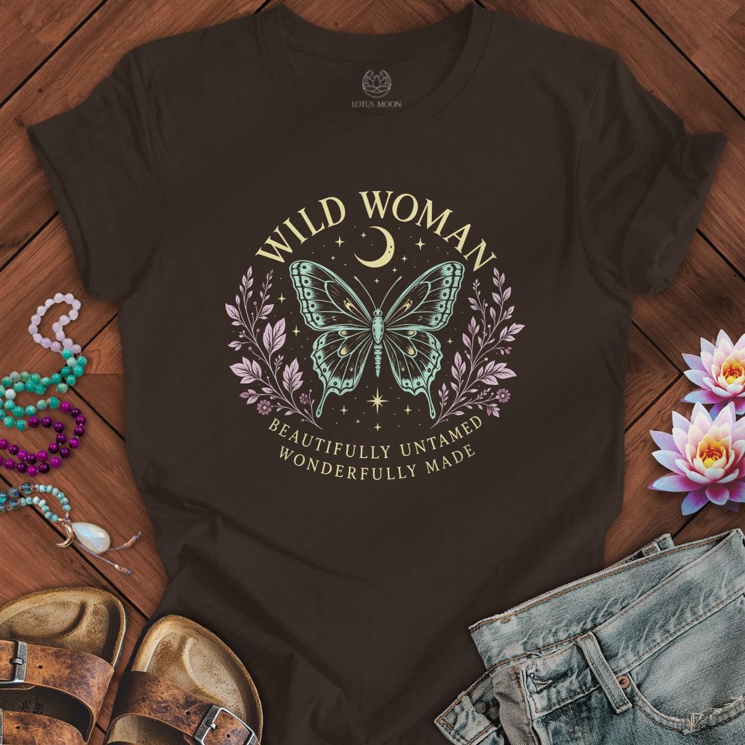 Beautifully Untamed Tee Brown