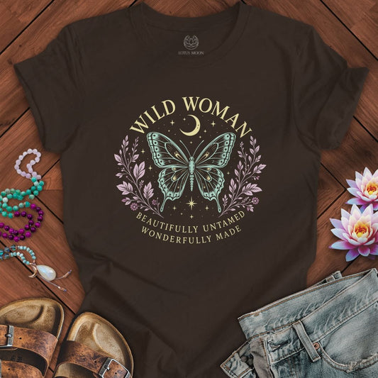 Beautifully Untamed Tee Brown