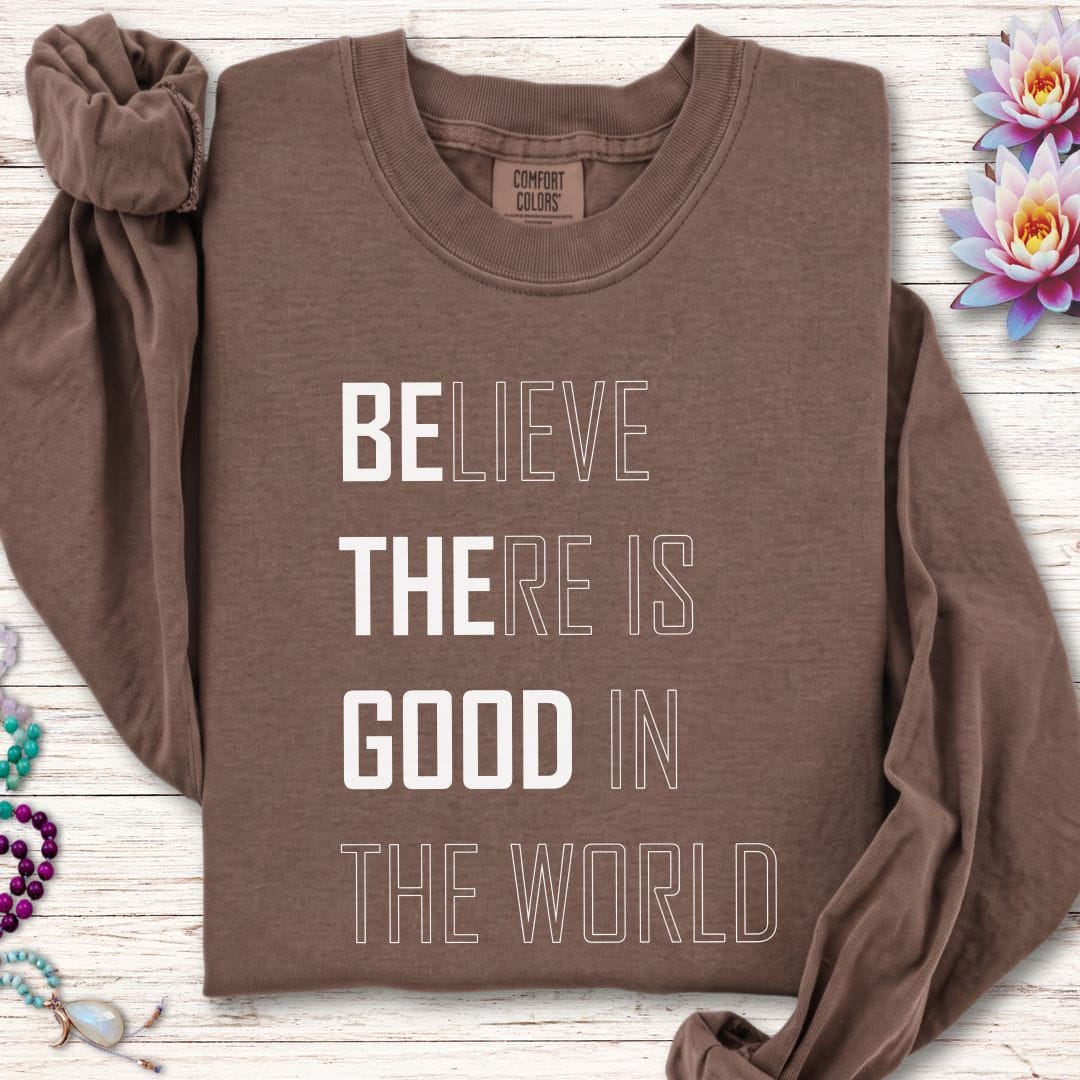 Believe Long Sleeve Tee Espresso