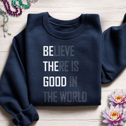 Believe Sweatshirt Navy