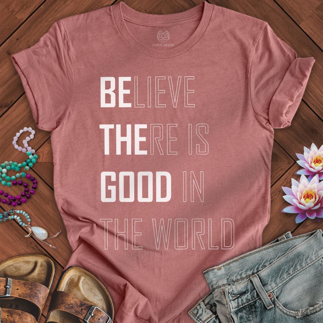 Believe Tee Heather Mauve