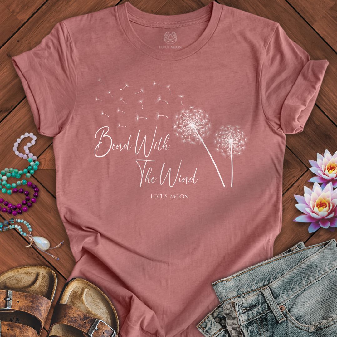Bend With The Wind Tee Heather Mauve