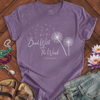 Bend With The Wind Tee Heather Purple