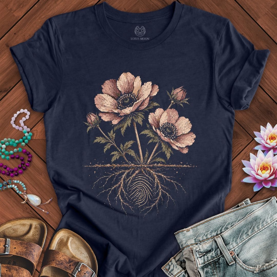 Beneath The Surface Tee Heather Midnight Navy