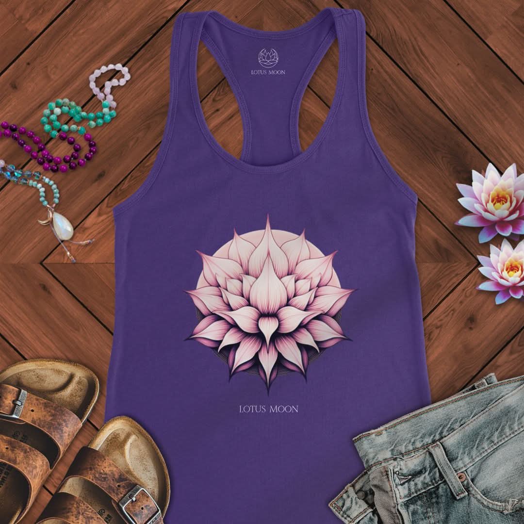 Blushing Lotus Tank Solid Purple Rush