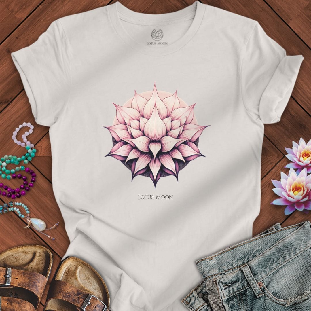 Blushing Lotus Tee Vintage White