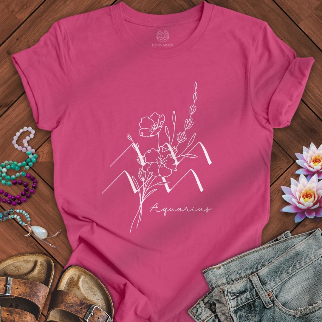 Lotus Moon Co. T-Shirt Boho Aquarius Tee Berry / S