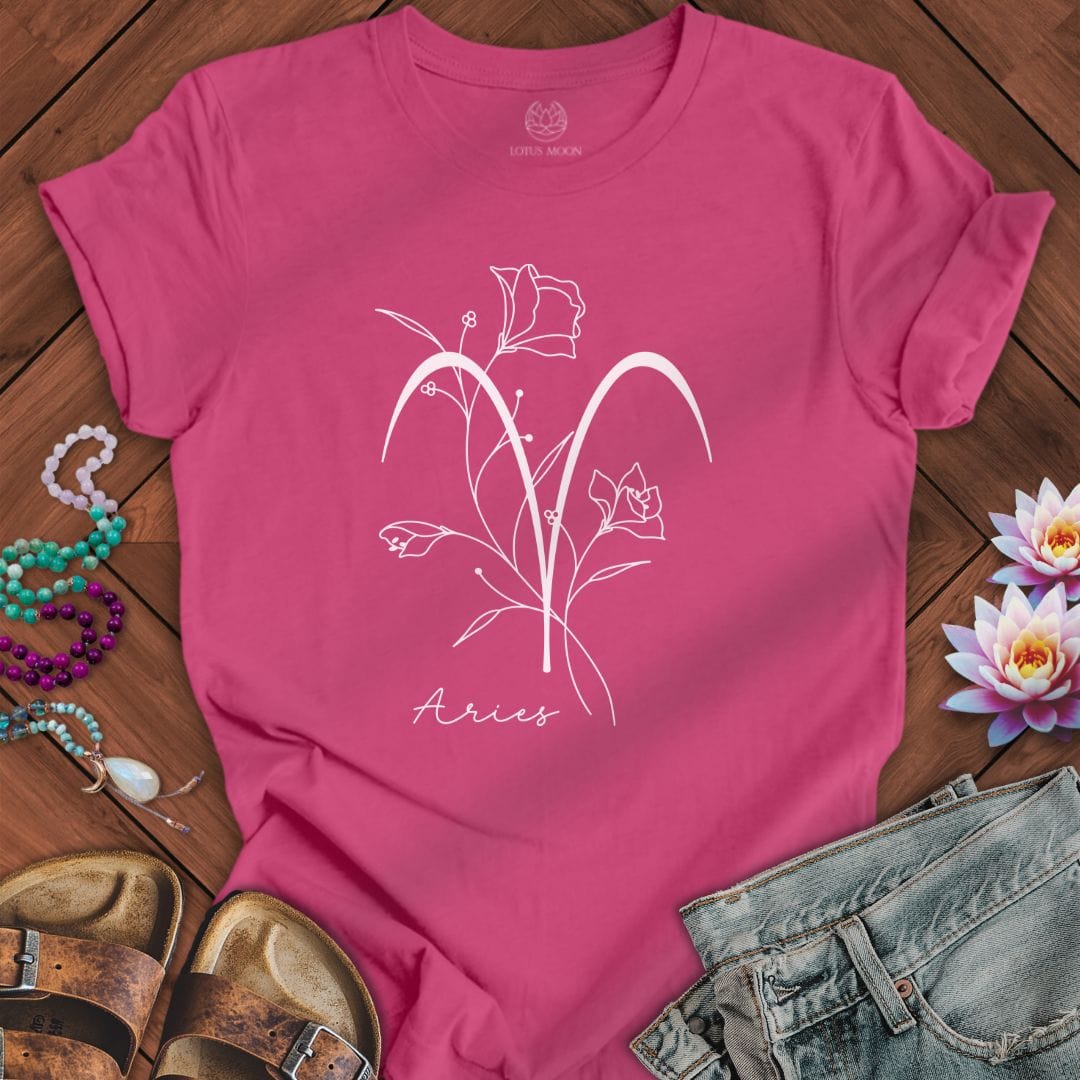 Lotus Moon Co. T-Shirt Boho Aries Tee Berry / S